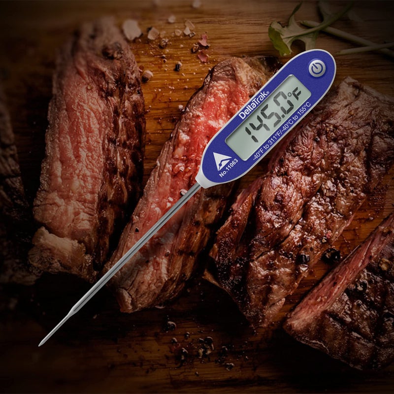 DeltaTrakessentials 11063 FlashCheck Jumbo Display Auto-Cal Needle Probe Thermometer - Image 2